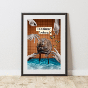 Bóbr mocno Czochrany - plakat kolaż