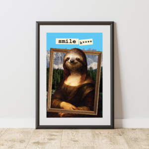Ale Ty weź się uśmiechnij! – plakat kolaż